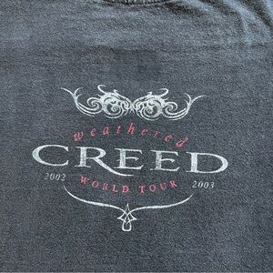 2002-2003 Creed Weathered World Tour T Shirt XL 23x29 Black Gildan